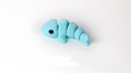 Load image into Gallery viewer, Krew3D Printables - Tiny Shark - 3D Printed, Articulated, and Super Wiggly | 3D Printed Flexible Fidget Collectible Gift for Kids & Adults | ZOU3D