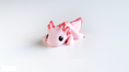 Load image into Gallery viewer, Krew3D Printables - Tiny Axolotl - 3D Printed, Articulated, and Super Wiggly | 3D Printed Flexible Fidget Collectible Gift for Kids & Adults | ZOU3D