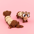 Load image into Gallery viewer, Krew3D Printables - Articulated Baby Ferret - 3D Printed, Articulated, and Super Wiggly | 3D Printed Flexible Fidget Collectible Gift for Kids & Adults | 3DGOB