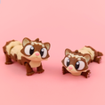 Load image into Gallery viewer, Krew3D Printables - Articulated Baby Ferret - 3D Printed, Articulated, and Super Wiggly | 3D Printed Flexible Fidget Collectible Gift for Kids & Adults | 3DGOB