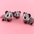 Load image into Gallery viewer, Krew3D Printables - Articulated Baby Opossum - 3D Printed, Articulated, and Super Wiggly | 3D Printed Flexible Fidget Collectible Gift for Kids | 3DGOB