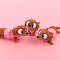 Load image into Gallery viewer, Krew3D Printables - Articulated Baby Dachshund - 3D Printed, Articulated, and Super Wiggly | 3D Printed Flexible Fidget Collectible Gift for Kids | 3DGOB