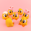 Load image into Gallery viewer, Krew3D Printables - Articulated Baby Easter Chicks - 3D Printed, Articulated, and Super Wiggly | 3D Printed Flexible Fidget Collectible Gift for Kids | 3DGOB
