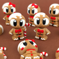 Load image into Gallery viewer, Krew3D Printables - Articulated Baby Gingerbread Men - 3D Printed, Articulated, and Super Wiggly | 3D Printed Flexible Fidget Collectible Gift | 3DGOB