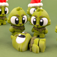 Load image into Gallery viewer, Krew3D Printables - Articulated Baby Holiday Grouch - 3D Printed, Articulated, and Super Wiggly | 3D Printed Flexible Fidget Collectible Gift for Kids | 3DGOB