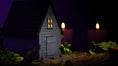 Load image into Gallery viewer, Krew3D Printables - Tiny Haunted House Showcase - Flexible & Articulated Halloween Toy Display | 3D Printed Flexible Fidget Collectible Gift for Kids | ZOU3D