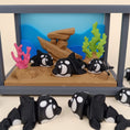 Load image into Gallery viewer, Krew3D Printables - Articulated Baby Killer Whale - Articulated & Adorable | 3D Printed Flexible Fidget Collectible Gift for Kids & Adults | 3DGOB