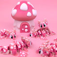 Load image into Gallery viewer, Krew3D Printables - Articulated Baby Mushroom Dragon & Egg - Desk & Gift Idea | 3D Printed Flexible Fidget Collectible Gift for Kids | 3DGOB
