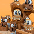 Load image into Gallery viewer, Krew3D Printables - Articulated Baby Owl and Habitat - A Magical Woodland Duo | 3D Printed Flexible Fidget Collectible Gift for Kids & Adults | 3DGOB