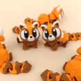 Load image into Gallery viewer, Krew3D Printables - Articulated Baby Red Panda - 3D Printed, Articulated, and Super Wiggly | 3D Printed Flexible Fidget Collectible Gift for Kids | 3DGOB