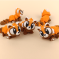 Load image into Gallery viewer, Krew3D Printables - Articulated Baby Red Panda - 3D Printed, Articulated, and Super Wiggly | 3D Printed Flexible Fidget Collectible Gift for Kids | 3DGOB