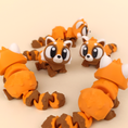 Load image into Gallery viewer, Krew3D Printables - Articulated Baby Red Panda - 3D Printed, Articulated, and Super Wiggly | 3D Printed Flexible Fidget Collectible Gift for Kids | 3DGOB