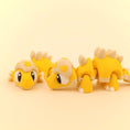 Load image into Gallery viewer, Krew3D Printables - Articulated Baby Stegosaurus - 3D Printed, Articulated, and Super Wiggly | 3D Printed Flexible Fidget Collectible Gift for Kids | 3DGOB