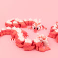 Load image into Gallery viewer, Krew3D Printables - Articulated Baby Long Dragon - 3D Printed, Articulated, and Super Wiggly | 3D Printed Flexible Fidget Collectible Gift for Kids | 3DGOB