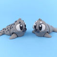 Load image into Gallery viewer, Krew3D Printables - Articulated Baby Seal - 3D Printed, Articulated, and Super Wiggly | 3D Printed Flexible Fidget Collectible Gift for Kids & Adults | 3DGOB