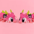 Load image into Gallery viewer, Krew3D Printables - Articulated Baby Dragon Fruit Dragon & Egg - 3D Printed, Articulated, and Super Wiggly | 3D Printed Flexible Fidget Collectible | 3DGOB