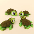 Load image into Gallery viewer, Krew3D Printables - Articulated Baby Sea Turtle - 3D Printed, Articulated, and Super Wiggly | 3D Printed Flexible Fidget Collectible Gift for Kids | 3DGOB
