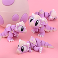 Load image into Gallery viewer, Krew3D Printables - Articulated Baby Stygimoloch & Dino Egg - Prehistoric Playtime in the Palm of Your Hand | 3D Printed Flexible Fidget Collectible | 3DGOB
