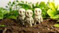 Load image into Gallery viewer, Krew3D Printables - Tiny Alien Skeleton - Out of This World Collectible | 3D Printed Flexible Fidget Collectible Gift for Kids & Adults | ZOU3D