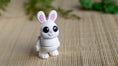 Load image into Gallery viewer, Krew3D Printables - Tiny Bunny - Standing - 3D Printed, Articulated, and Super Wiggly | 3D Printed Flexible Fidget Collectible Gift for Kids & Adults | ZOU3D
