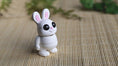 Load image into Gallery viewer, Krew3D Printables - Tiny Bunny - Standing - 3D Printed, Articulated, and Super Wiggly | 3D Printed Flexible Fidget Collectible Gift for Kids & Adults | ZOU3D