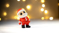 Load image into Gallery viewer, Krew3D Printables - Tiny Santa Claus - 3D Printed, Articulated, and Super Wiggly | 3D Printed Flexible Fidget Collectible Gift for Kids & Adults | ZOU3D