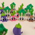 Load image into Gallery viewer, Krew3D Printables - Articulated Baby Veggie Garden Design Showcase - Miniature Harvest Delight | 3D Printed Flexible Fidget Collectible Gift for Kids | 3DGOB