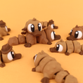Load image into Gallery viewer, Krew3D Printables - Articulated Baby Platypus - 3D Printed, Articulated, and Super Wiggly | 3D Printed Flexible Fidget Collectible Gift for Kids | 3DGOB