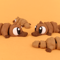 Load image into Gallery viewer, Krew3D Printables - Articulated Baby Platypus - 3D Printed, Articulated, and Super Wiggly | 3D Printed Flexible Fidget Collectible Gift for Kids | 3DGOB