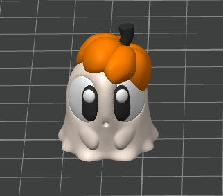 Krew3D Printables - Articulated Baby Ghost & Graveyard Showcase - Spooky-Cute Halloween Collectible | 3D Printed Flexible Toy Gift for Kids | 3DGOB