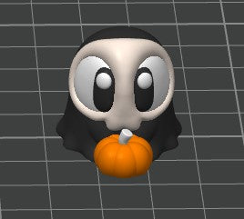 Krew3D Printables - Articulated Baby Ghost & Graveyard Showcase - Spooky-Cute Halloween Collectible | 3D Printed Flexible Toy Gift for Kids | 3DGOB