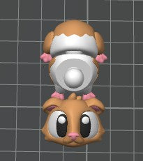 Krew3D Printables - Articulated Baby Guinea Pig with Mini Cage & Wheel - The Cutest Little Pet! | 3D Printed Flexible Fidget Collectible Gift for Kids | 3DGOB