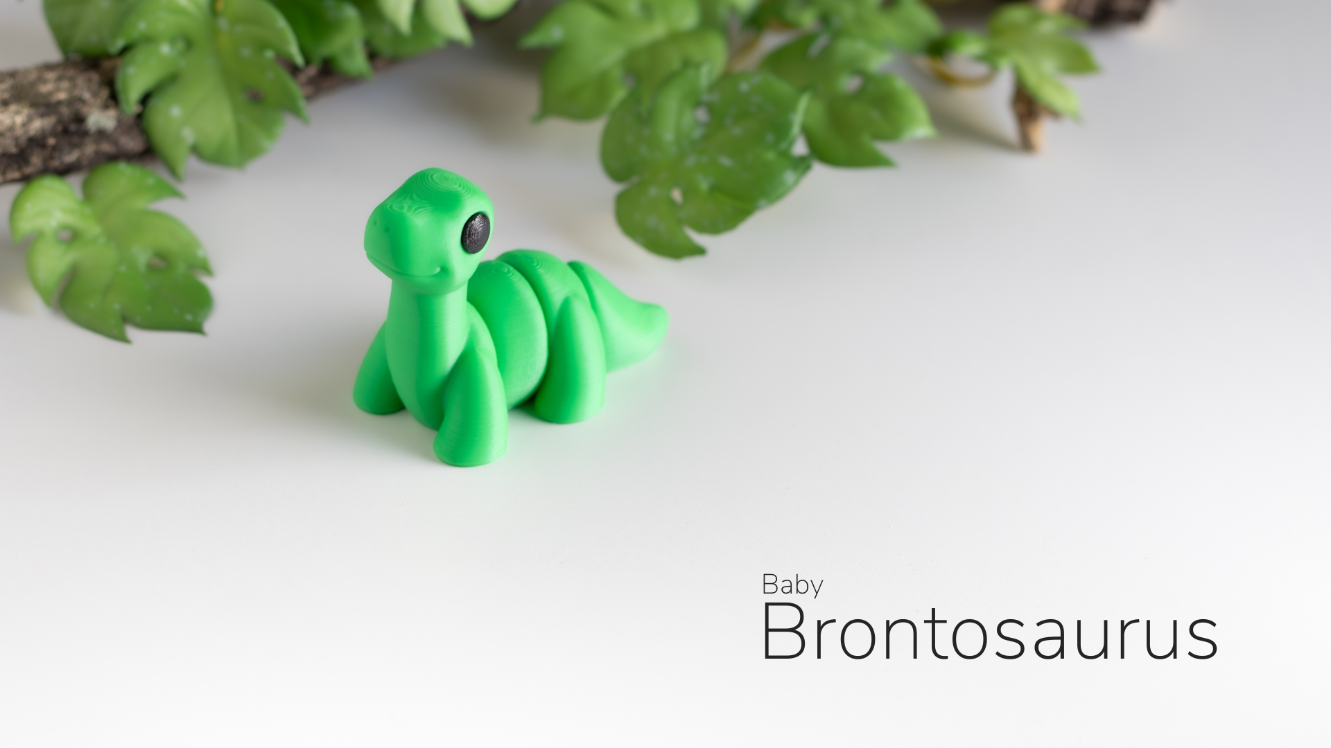 Tiny Brontosaurus – 3D Printed, Articulated, and Super Wiggly