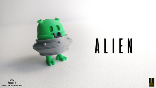 Tiny Alien – 3D Printed, Articulated, and Super Wiggly