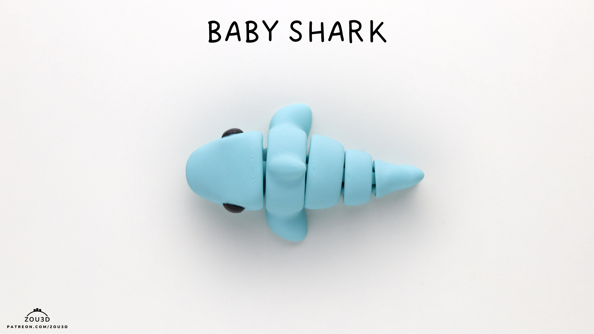 Tiny Shark – 3D Printed, Articulated, and Super Wiggly