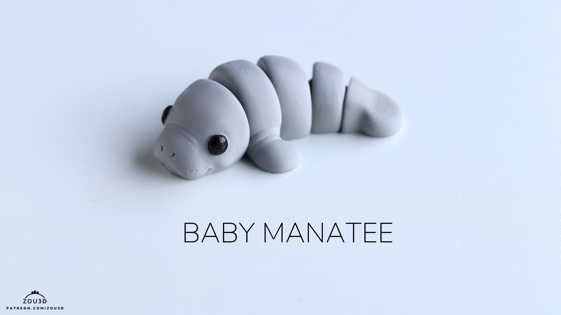 Tiny Manatee  – 3D Printed, Articulated, and Super Wiggly