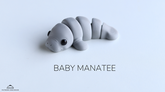 Tiny Manatee  – 3D Printed, Articulated, and Super Wiggly