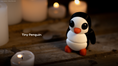Load image into Gallery viewer, Tiny Penguin – 3D Printed, Articulated, and Super Wiggly
