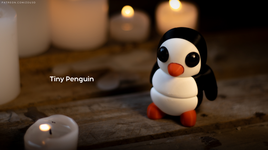 Tiny Penguin – 3D Printed, Articulated, and Super Wiggly