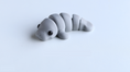 Load image into Gallery viewer, Krew3D Printables - Tiny Manatee - 3D Printed, Articulated, and Super Wiggly | 3D Printed Flexible Fidget Collectible Gift for Kids & Adults | ZOU3D
