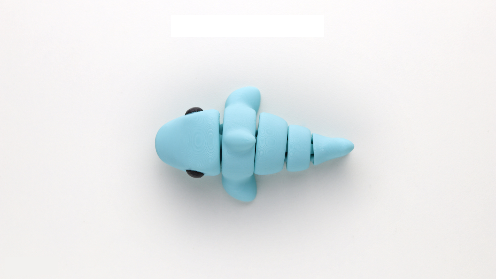 Krew3D Printables - Tiny Shark - 3D Printed, Articulated, and Super Wiggly | 3D Printed Flexible Fidget Collectible Gift for Kids & Adults | ZOU3D