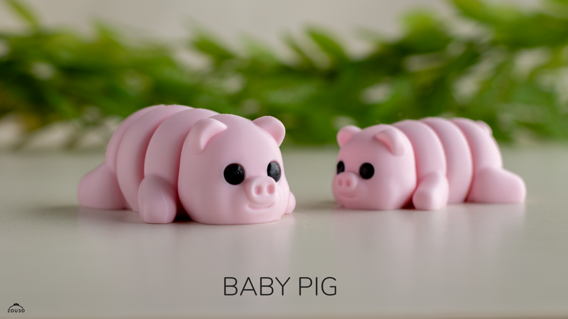 Tiny Pig – 3D Printed, Articulated, and Super Wiggly