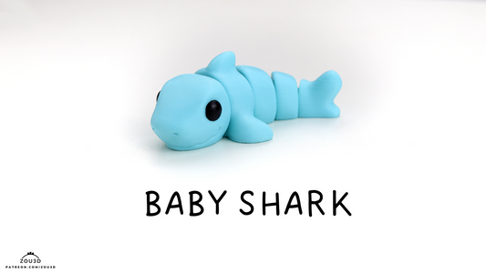 Tiny Shark – 3D Printed, Articulated, and Super Wiggly