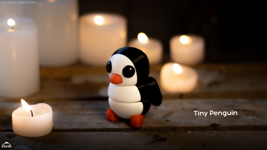 Tiny Penguin – 3D Printed, Articulated, and Super Wiggly