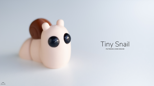 Tiny Snail – 3D Printed, Articulated, and Super Wiggly