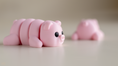 Load image into Gallery viewer, Krew3D Printables - Tiny Pig - 3D Printed, Articulated, and Super Wiggly | 3D Printed Flexible Fidget Collectible Gift for Kids & Adults | ZOU3D
