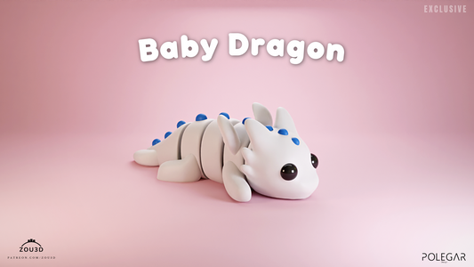 Flexi Baby Tiny Dragon – 3D Printed, Articulated, and Super Wiggly