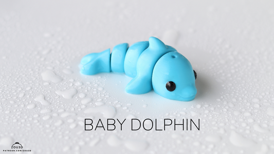 Tiny Dolphin – 3D Printed, Articulated, and Super Wiggly