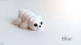 Load image into Gallery viewer, Tiny Bear – 3D Printed, Articulated, and Super Wiggly
