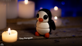 Load image into Gallery viewer, Tiny Penguin – 3D Printed, Articulated, and Super Wiggly
